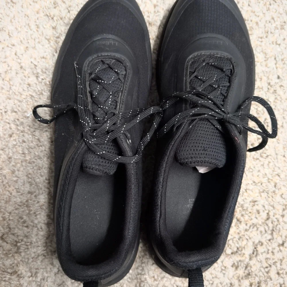 L.L. Bean Men's Triple Black Mesh Low Trail Athletic Hiking Shoes